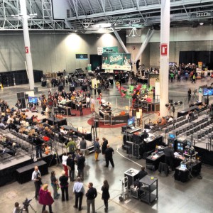A birds-eye-view of the United States Barista Competition.